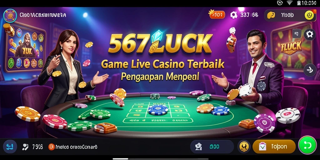 Tampilan gameplay Live Casino yang seru dalam 567LUCK.