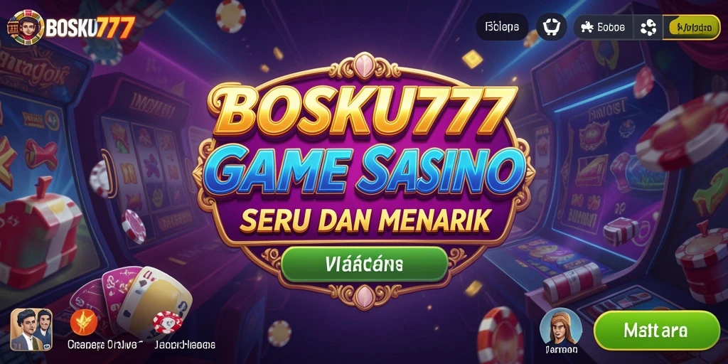 Tampilan menarik permainan Kasino di BOSKU777 dengan berbagai pilihan.
