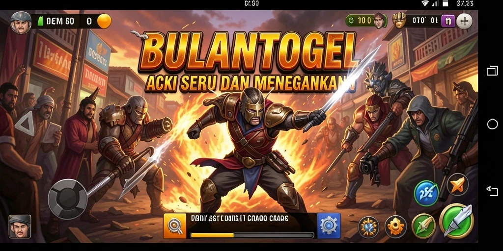 Tampilan aksi seru dalam BULANTOGEL dengan berbagai pertarungan menegangkan.