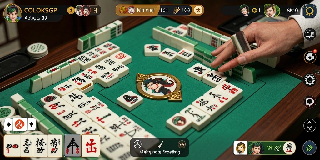 Tampilan gameplay <strong>COLOKSGP</strong> yang seru dan menantang dari Mahjong.