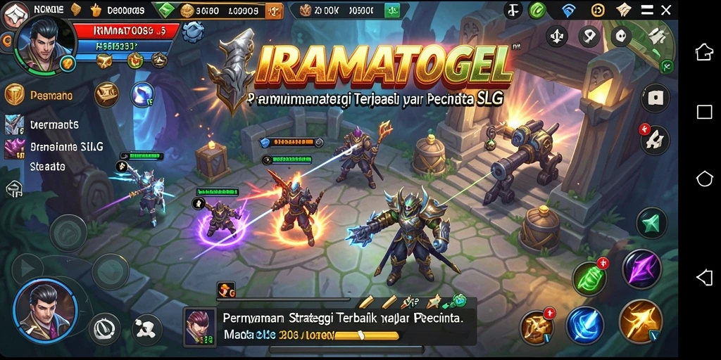 Gambaran permainan SLG yang mendebarkan dan strategis.