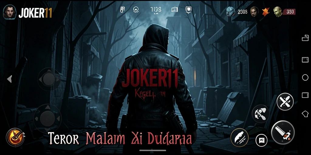 Gameplay menyeramkan di JOKER11 saat menjelajahi lokasi angker.