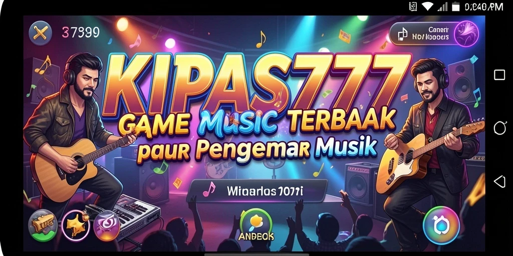 Tangkapan layar KIPAS777 menampilkan gameplay seru dengan musik yang menggugah semangat.