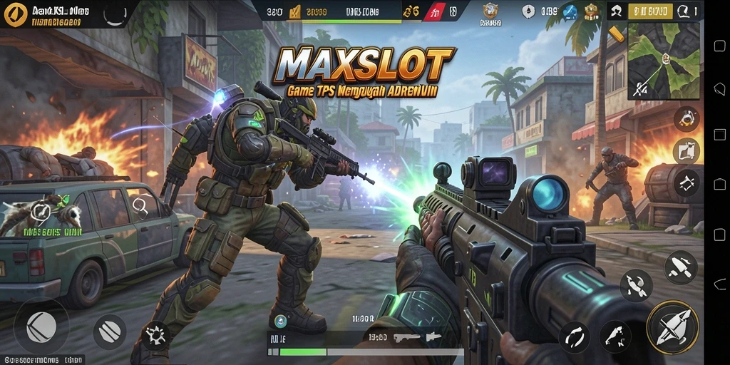 Screenshot gameplay <strong>MAXSLOT</strong> yang menampilkan aksi pertempuran yang mendebarkan.