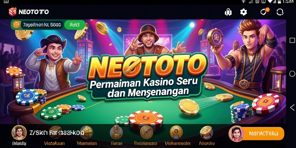 Screenshot gameplay NEOTOTO menampilkan pengalaman Kasino yang mendebarkan.