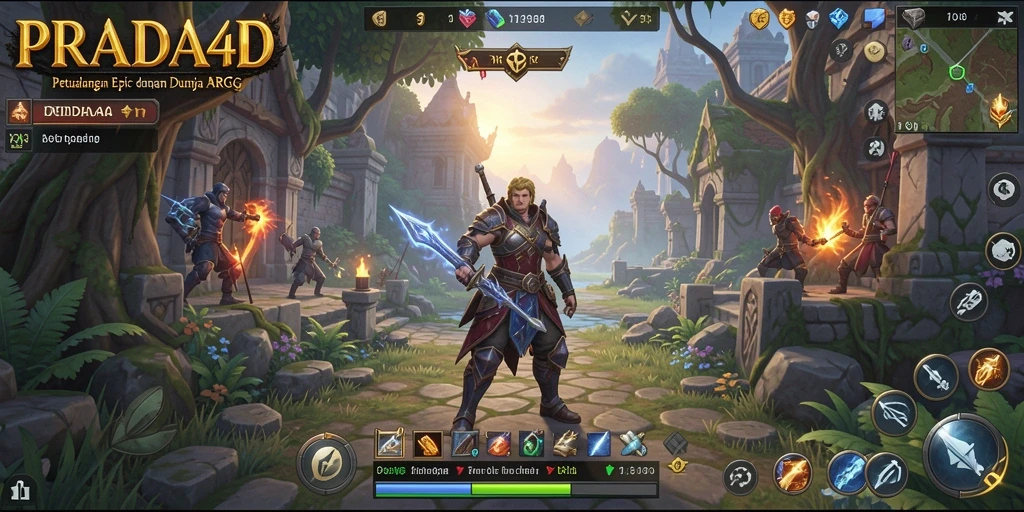 Tampilan menawan dari gameplay ARPG yang mendebarkan.