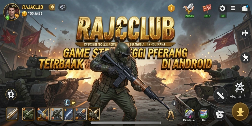 Tangkapan layar menunjukkan aksi pertarungan dalam RAJACLUB.