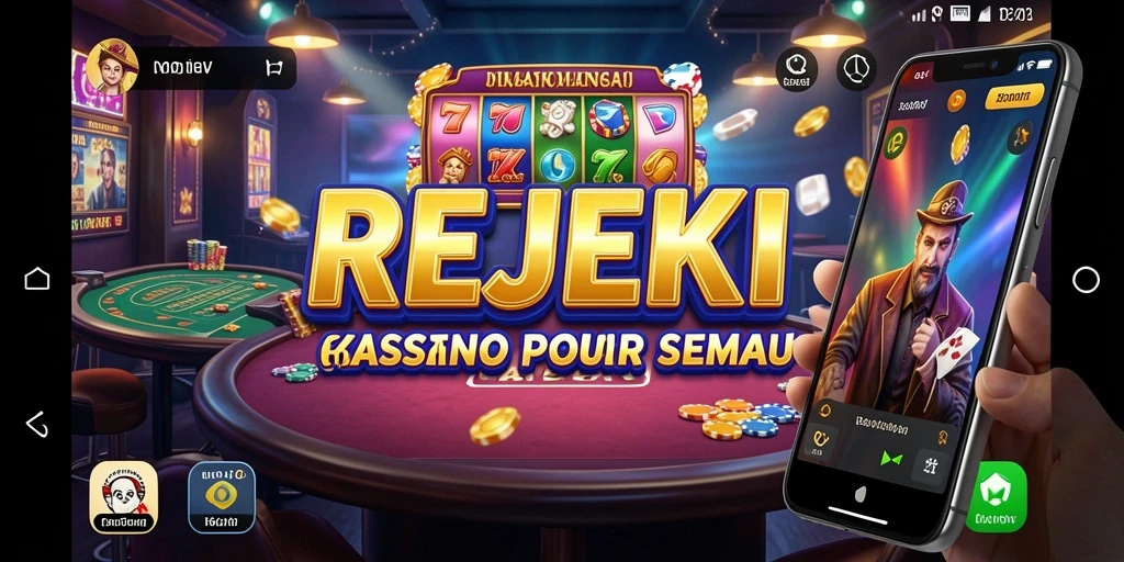 Tampilan menarik dari gameplay Kasino di REJEKI.
