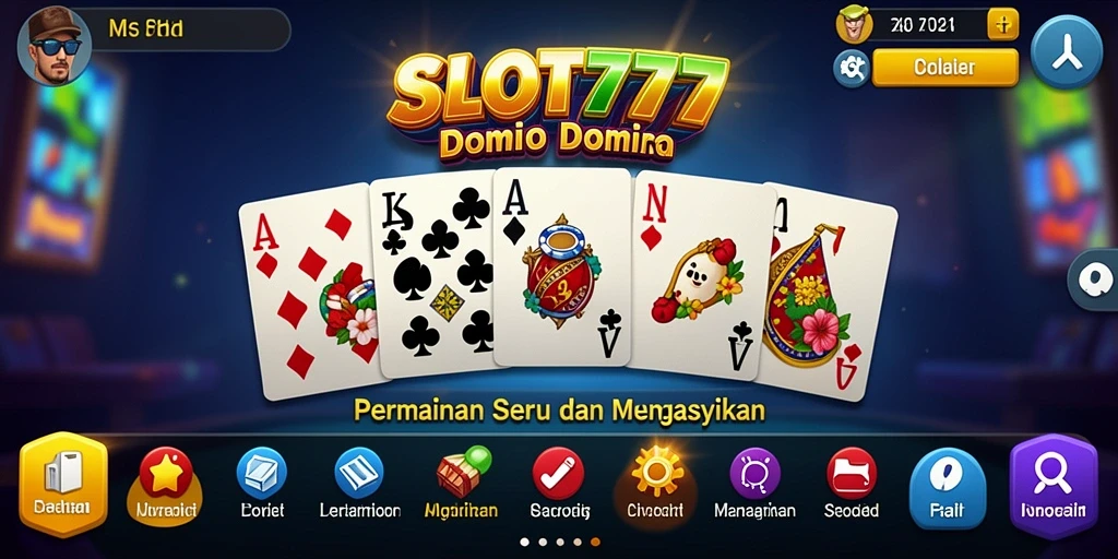 Tampilan menarik dari gameplay SLOT777 dalam permainan Domino.