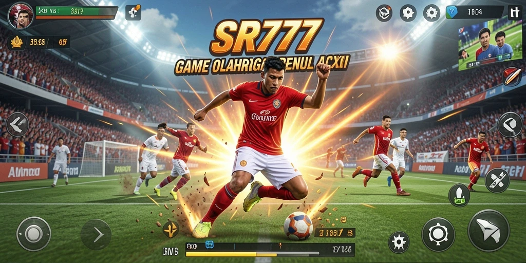 Tampilan gameplay menegangkan dari SR777 dengan aksi olahraga yang dinamis.