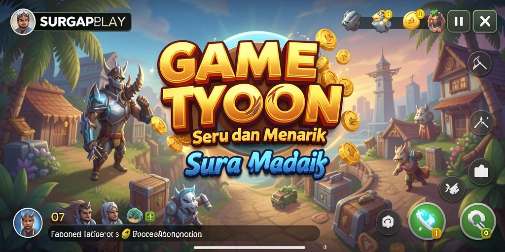 Tampilan gameplay menarik dan seru dari SURGAPLAY.