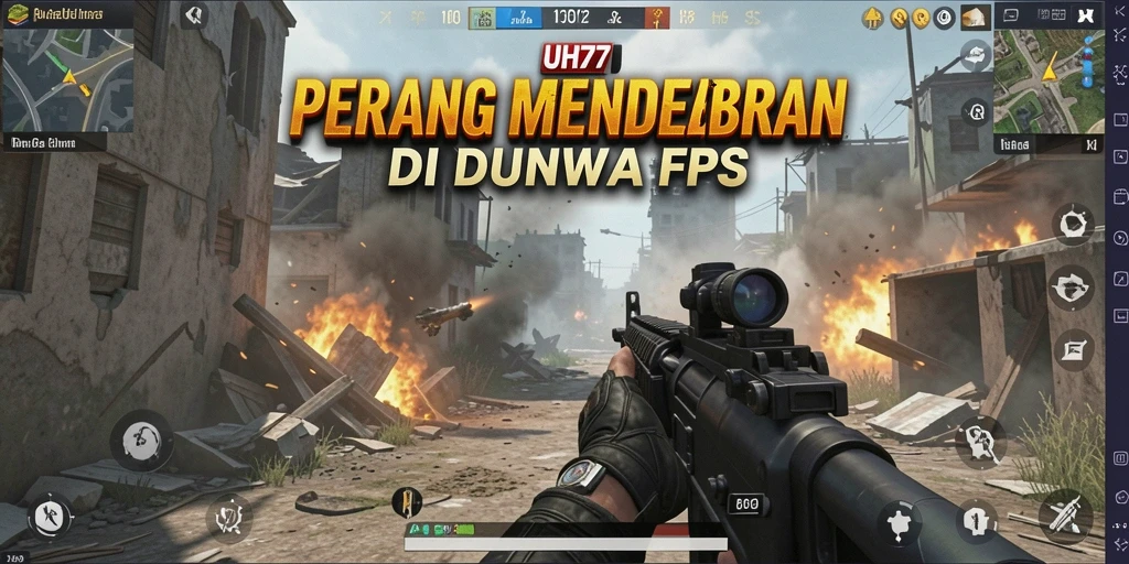 Tampilan gameplay UH77 yang mendebarkan dan intens.