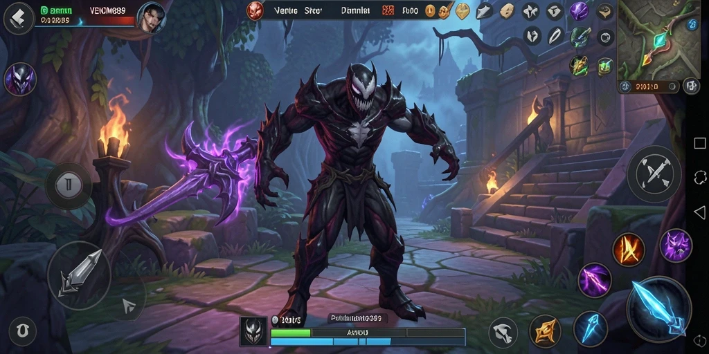 Tampilan gameplay mendebarkan dari VENOM889.